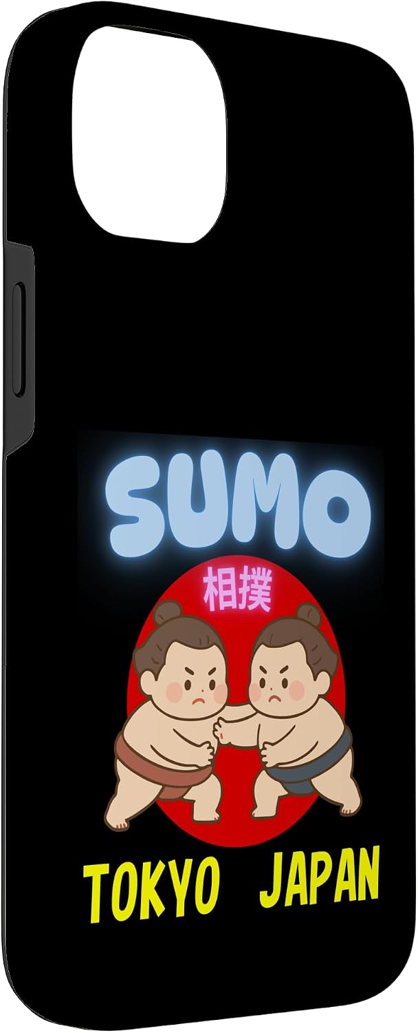 かわいい 相撲 日本 東京 お土産 カワイイスタイル デザイン スマホケース iPhone 14 Plus 用