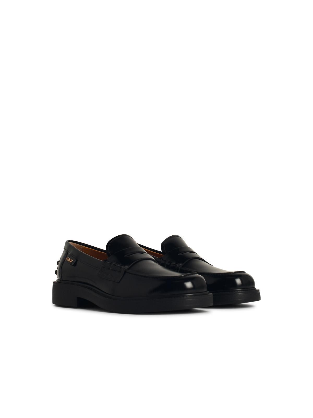 Tods トッド 'S ブラックリアローファー - Image 3