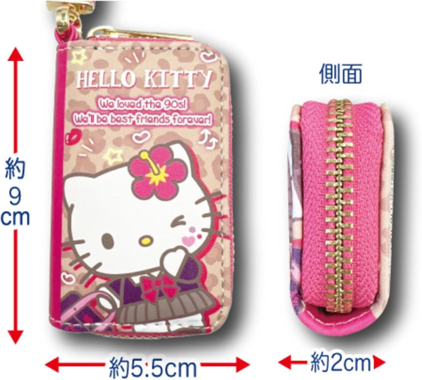 Hatayama Shoji Sanrio Gal Series Smart Key Case, Hello Kitty 34203020 Approx. H 3.5 x W 2.2 x 0.8 inches (9 x 5.5 x 2 cm)