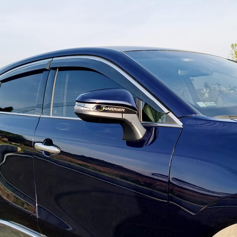 Harrier Door Mirror, Garnish, Side Mirror Cover, Car Accessory, Exterior Parts, Toyota Harrier 80 Series, 2022, Stainless Steel, 2P, Haap-yr (Black) Har19-Bk