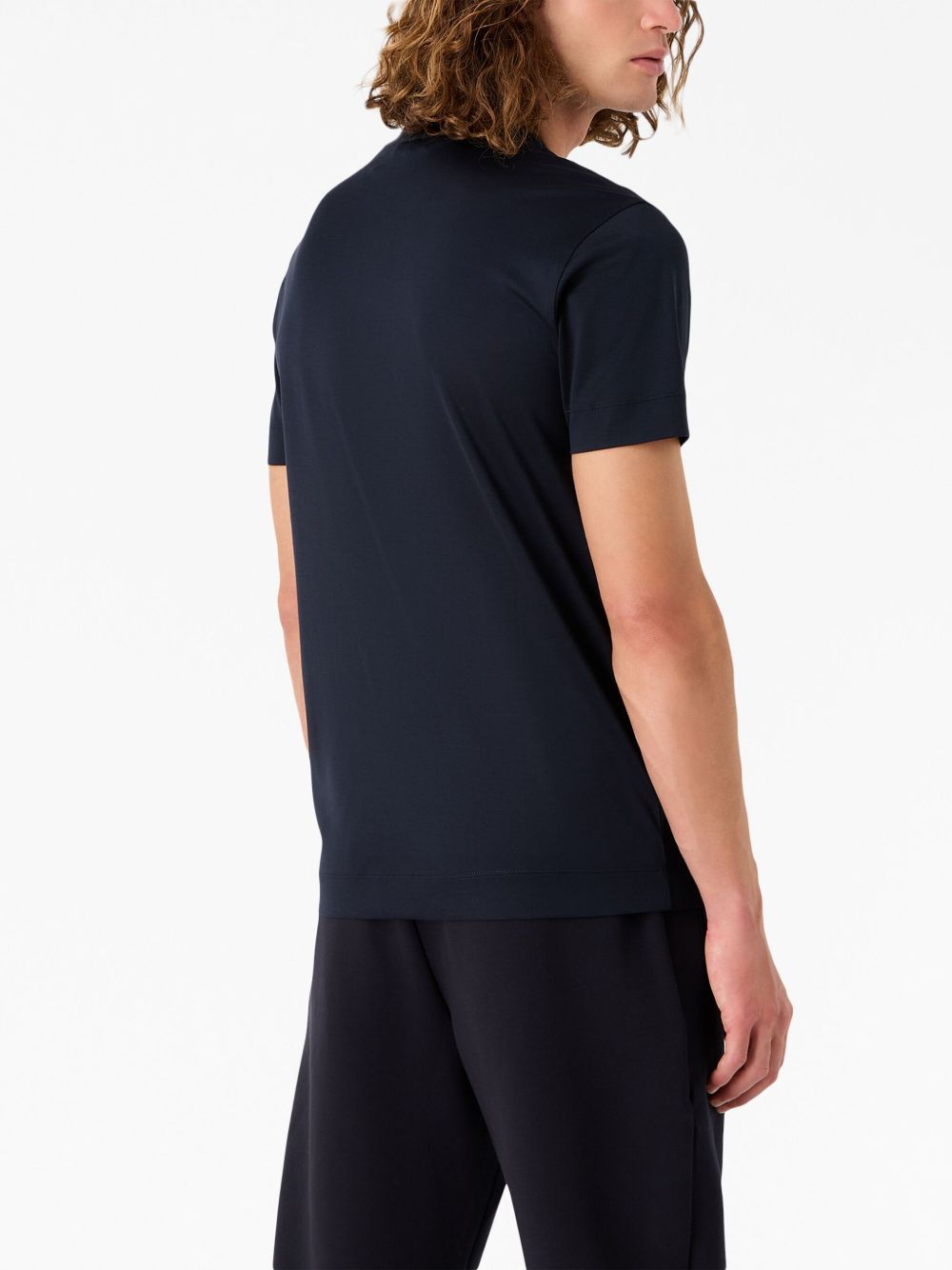 Emporio エンポリオアルマーニロゴコットンブレンドTシャツ - Image 3