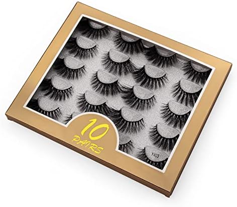 10 Pairs Y4 Series False Eyelashes Y4 Series Dense Recital Stage Makeup Natural Long Eyelash Extensions Fake Eyelashes (Y403)