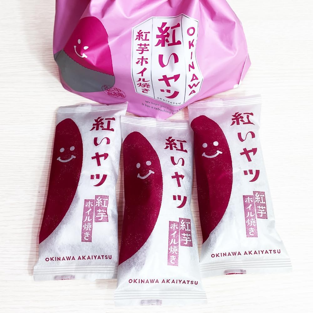 Foil Yatsu, Red Potatoes from Kumijima, Okinawa Prefecture, Foil Yatsu, Red Potatoes, Drawstring Bag, Pack of 3