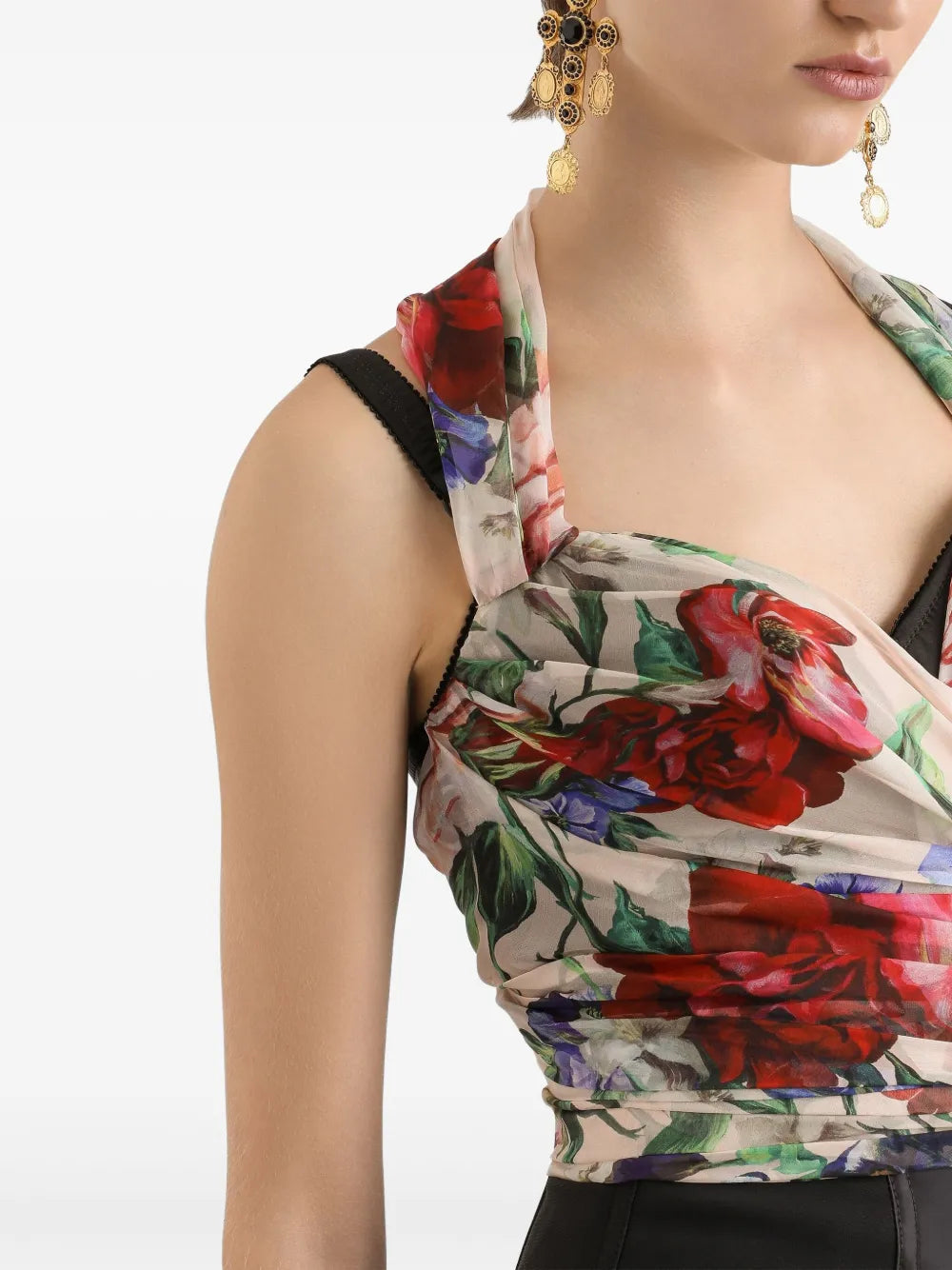 Dolce  Gabbana ドルチェ＆ガッバーナの花のトップ - Image 3