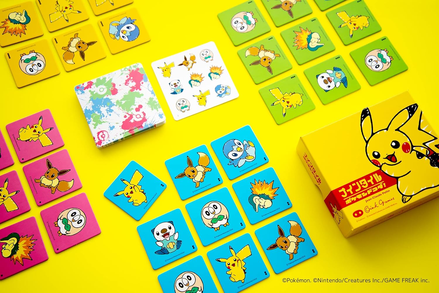 Oink Games Board Game Nine Tiles Pokémon Dokoda For Ages 6 and Up, For 2-4 Players