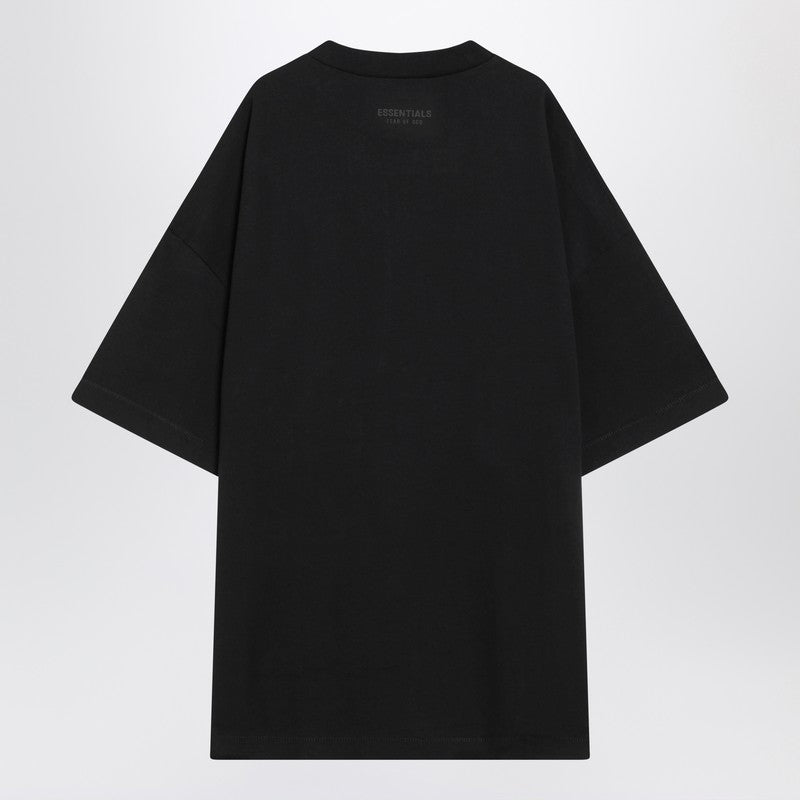 Fear Fear Of God Essentials ブラック コットン T シャツ - Image 3