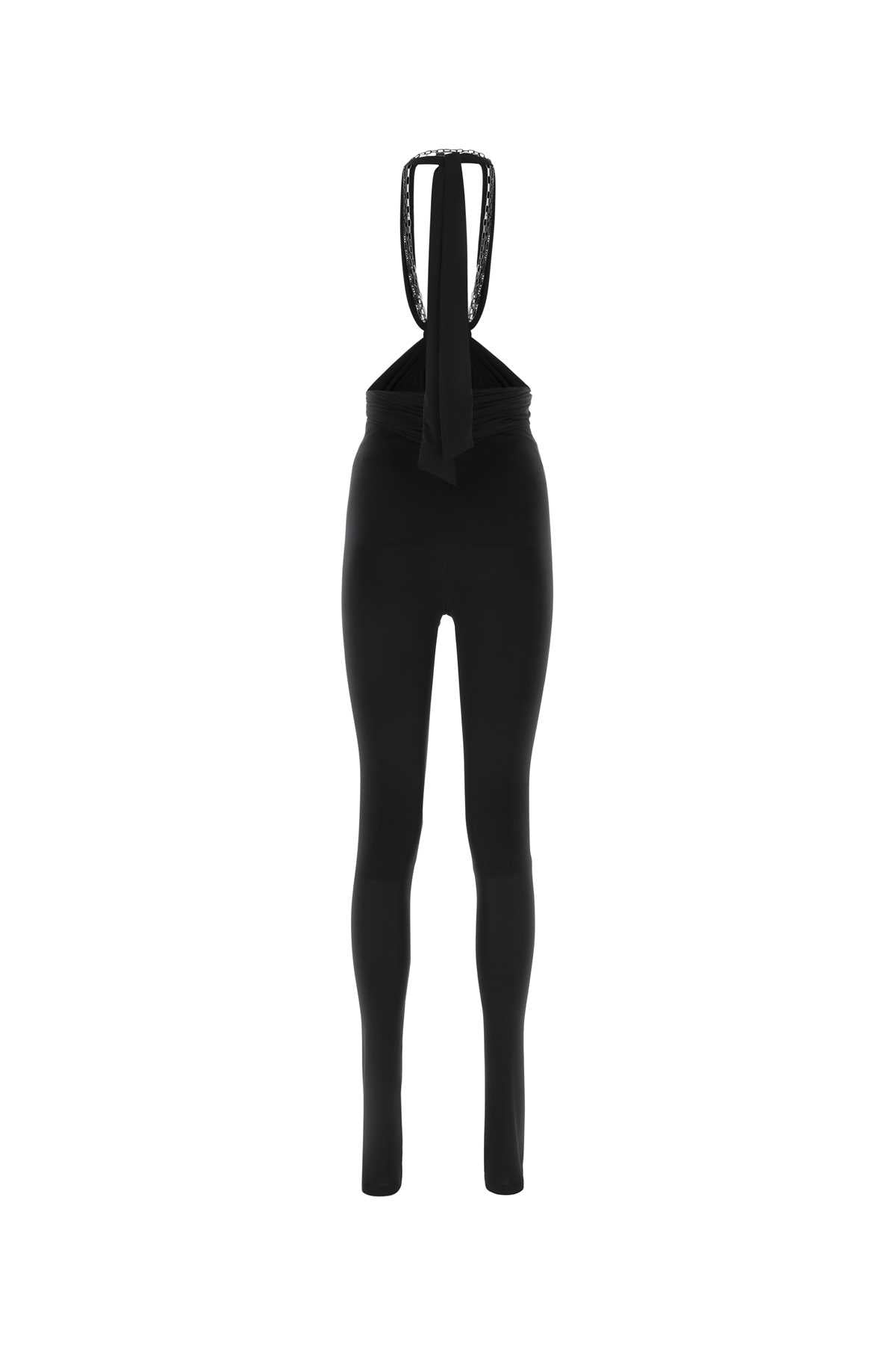 The Atticoブラックストレッチポリエステルルビーパンツ - Image 3