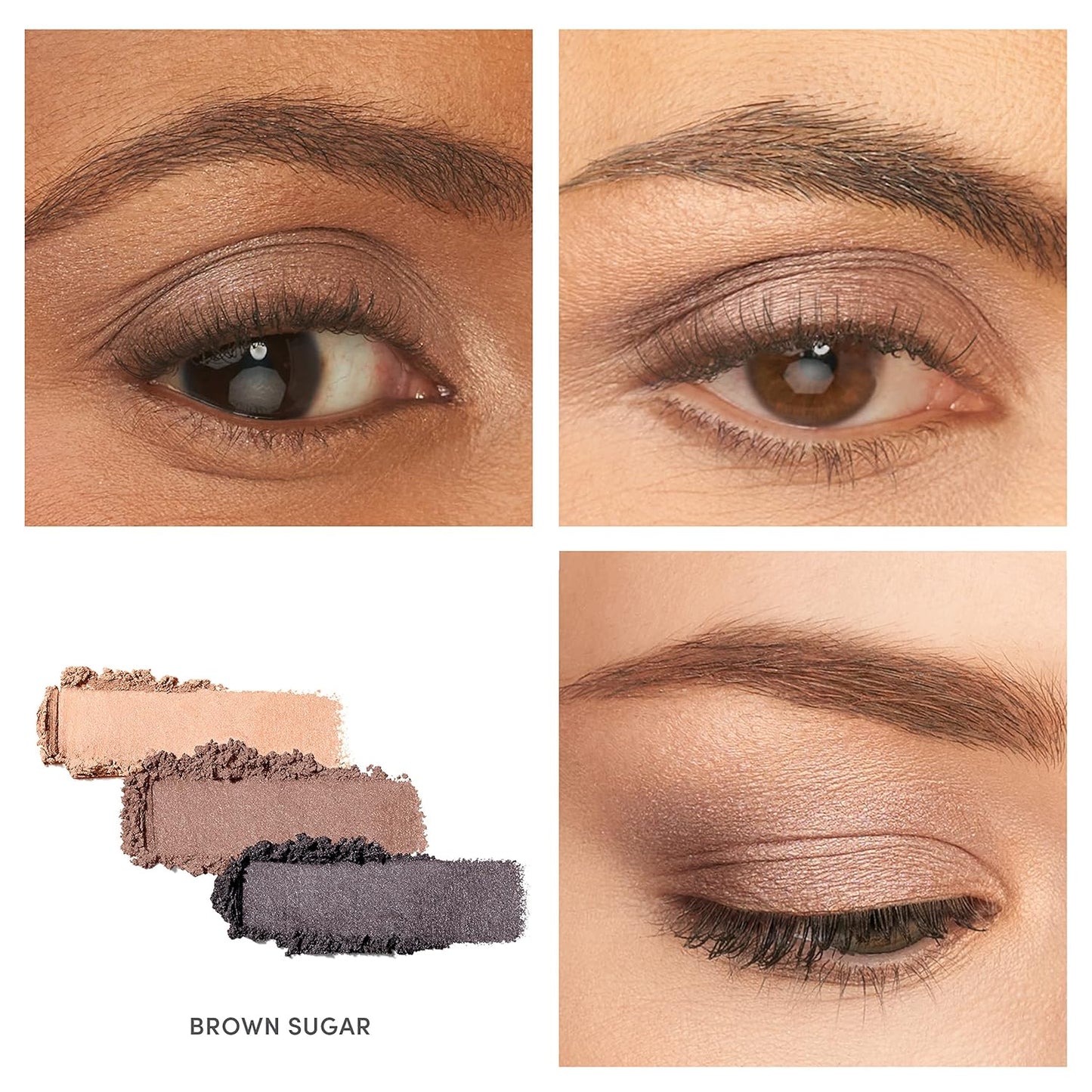 Sombra de ojos PurePressed triple de jane iredale, color mineral altamente pigmentado, fórmula de larga duración y resistente a arrugas, segura para ojos sensibles