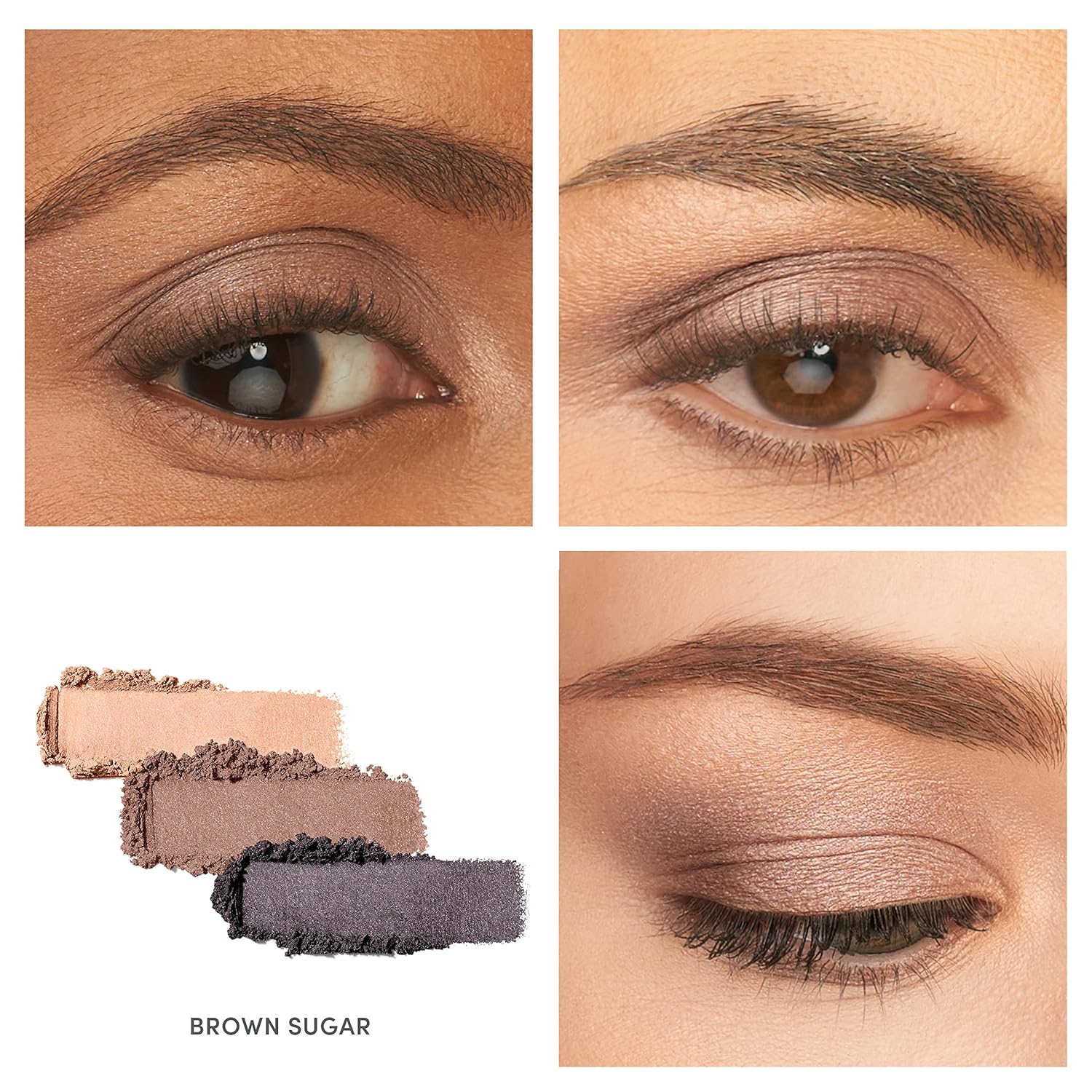 Sombra de ojos PurePressed triple de jane iredale, color mineral altamente pigmentado, fórmula de larga duración y resistente a arrugas, segura para ojos sensibles