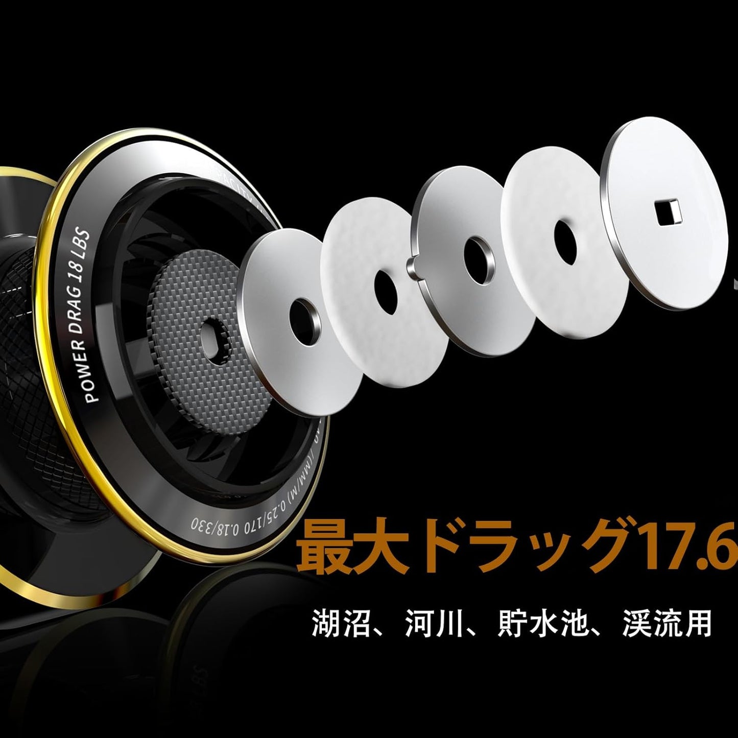 Nebula Fishing Reel - 7+1 BB Super Smooth and Powerful Spinning Reel - 5.1:1/5.5:1 Gear Ratio Spinning Fishing Reel, Size 1000-6000 Ideal for Lightweight Bass Fishing Catfish Fishing