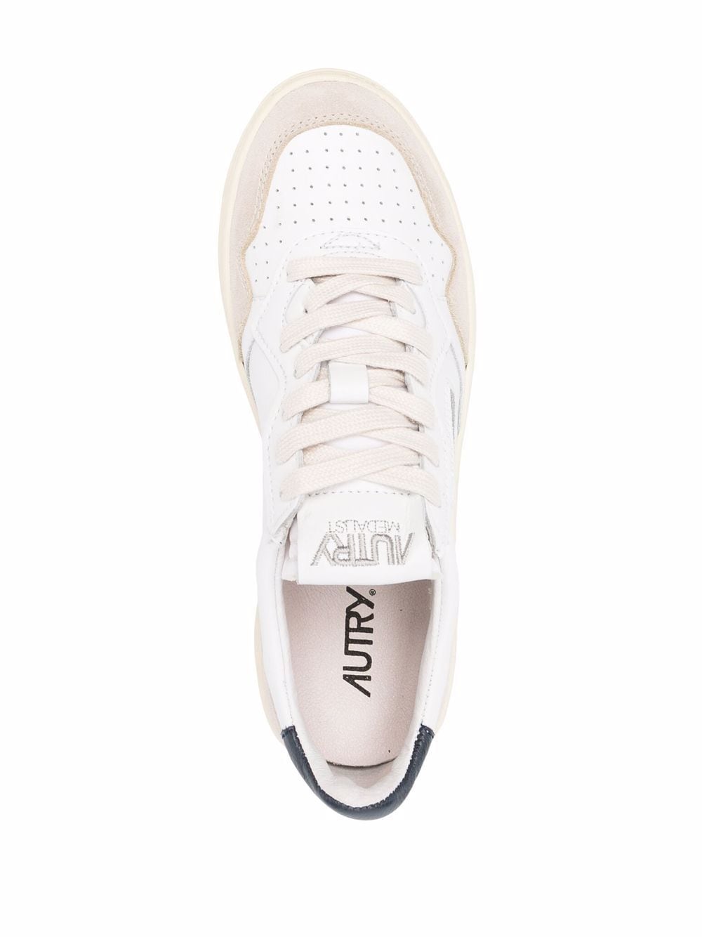 Autry Medalist Low LeatherとSuede Sneakers - Image 3