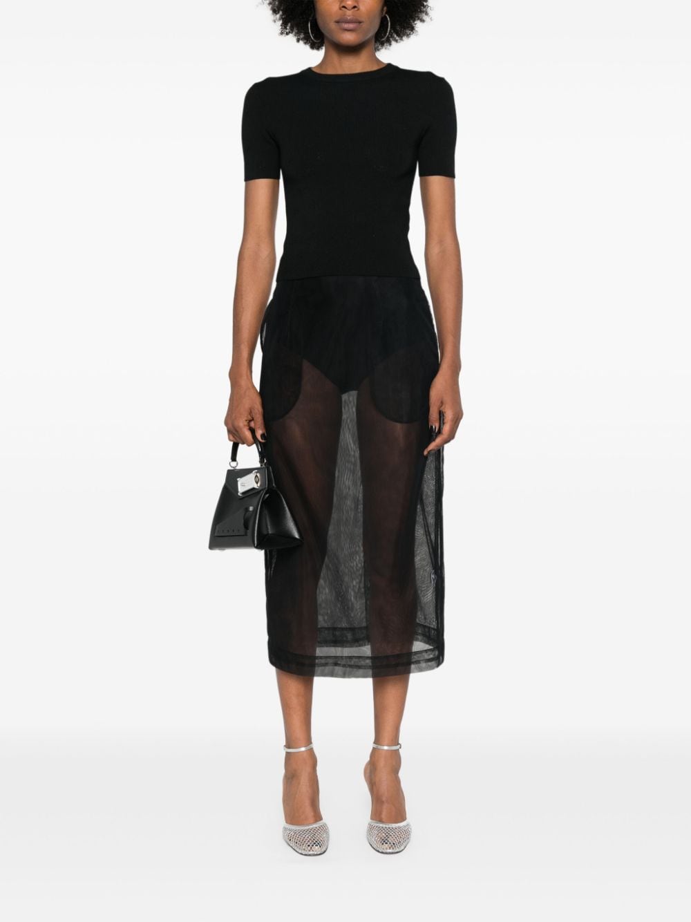 Balenciaga バレンシアガオープンニットウールトップ - Image 3