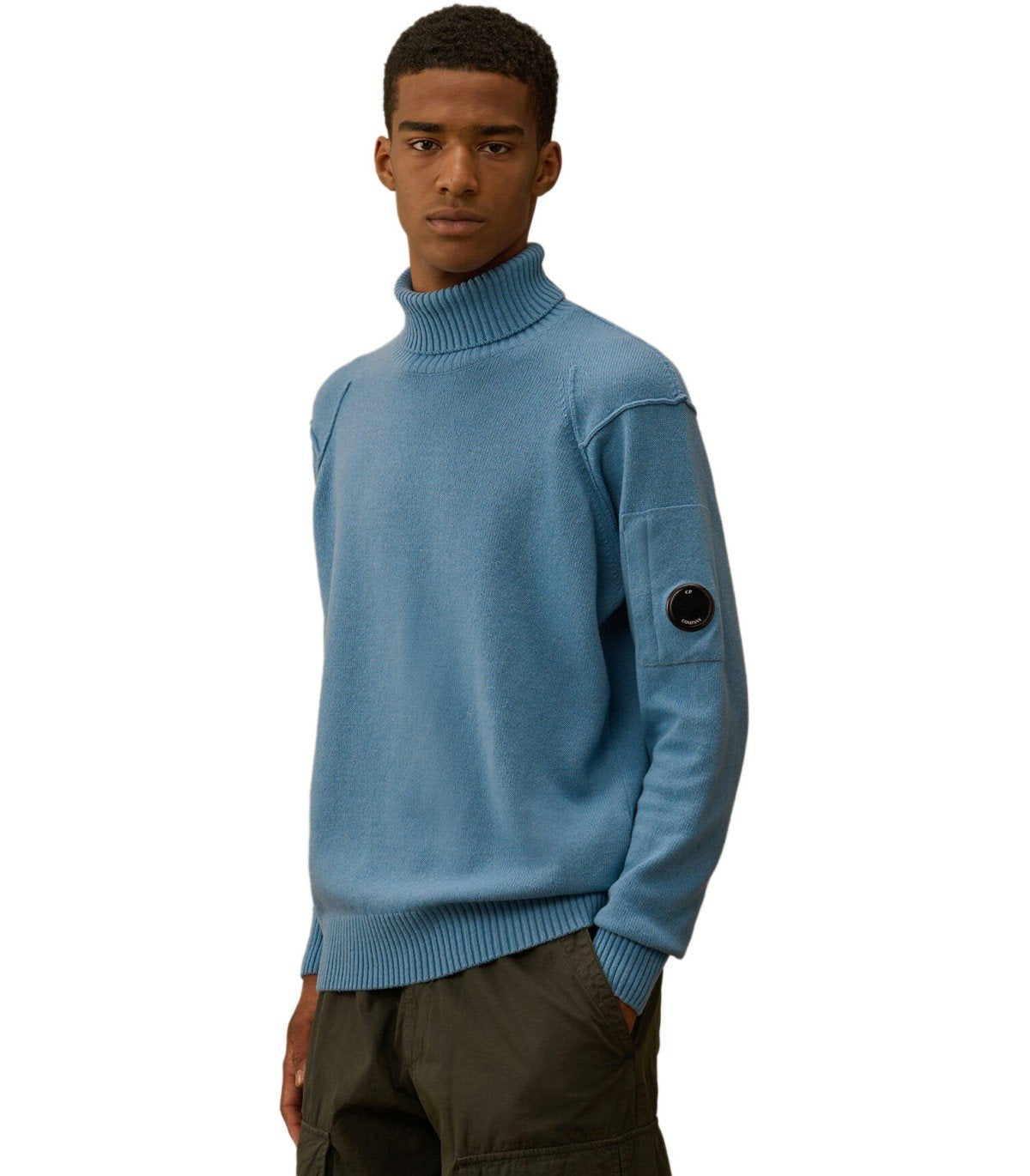 C C.P.会社GRS Aegean Blue Turtleneckセーター - Image 3