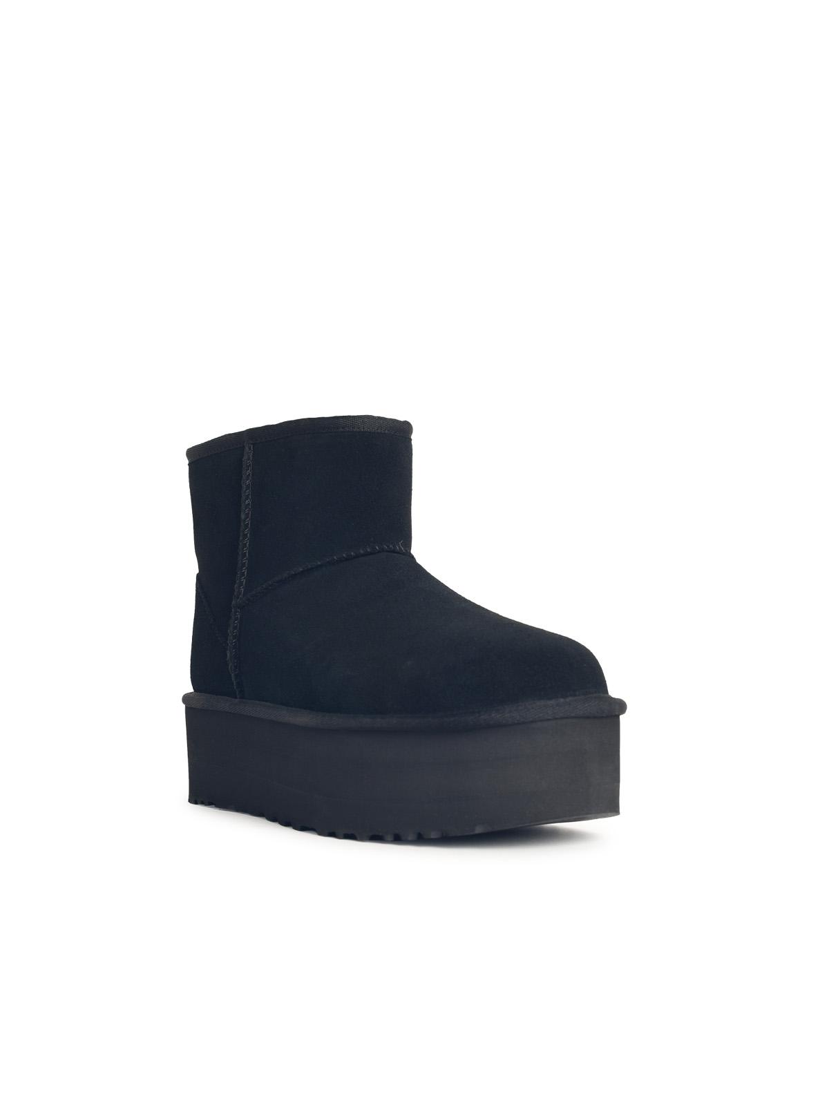 Ugg Ugg 'クラシックミニプラットフォーム'ブラックスエードブーツ - Image 3