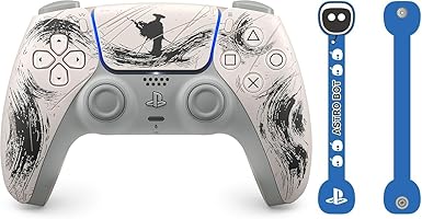 【純正品】DualSense ワイヤレスコントローラー "Ghost of Yōtei" ブラック リミテッドエディション(CFI-ZCT1JZ8) 【Amazon.co.jp限定】 アストロボットデザイン コードホルダー 付