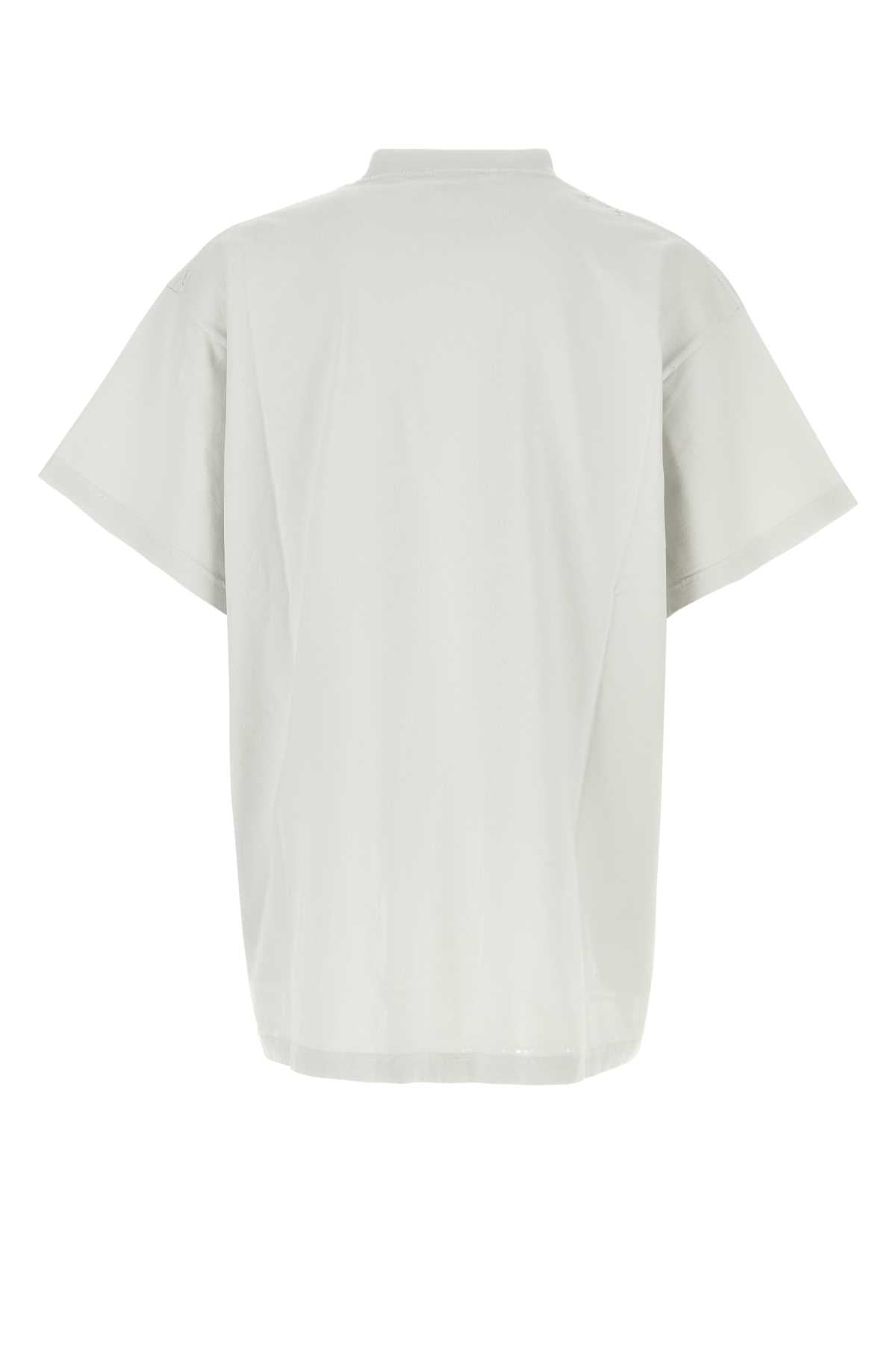 Balenciaga バレンシアガライトグレーコットン特大Tシャツ - Image 3