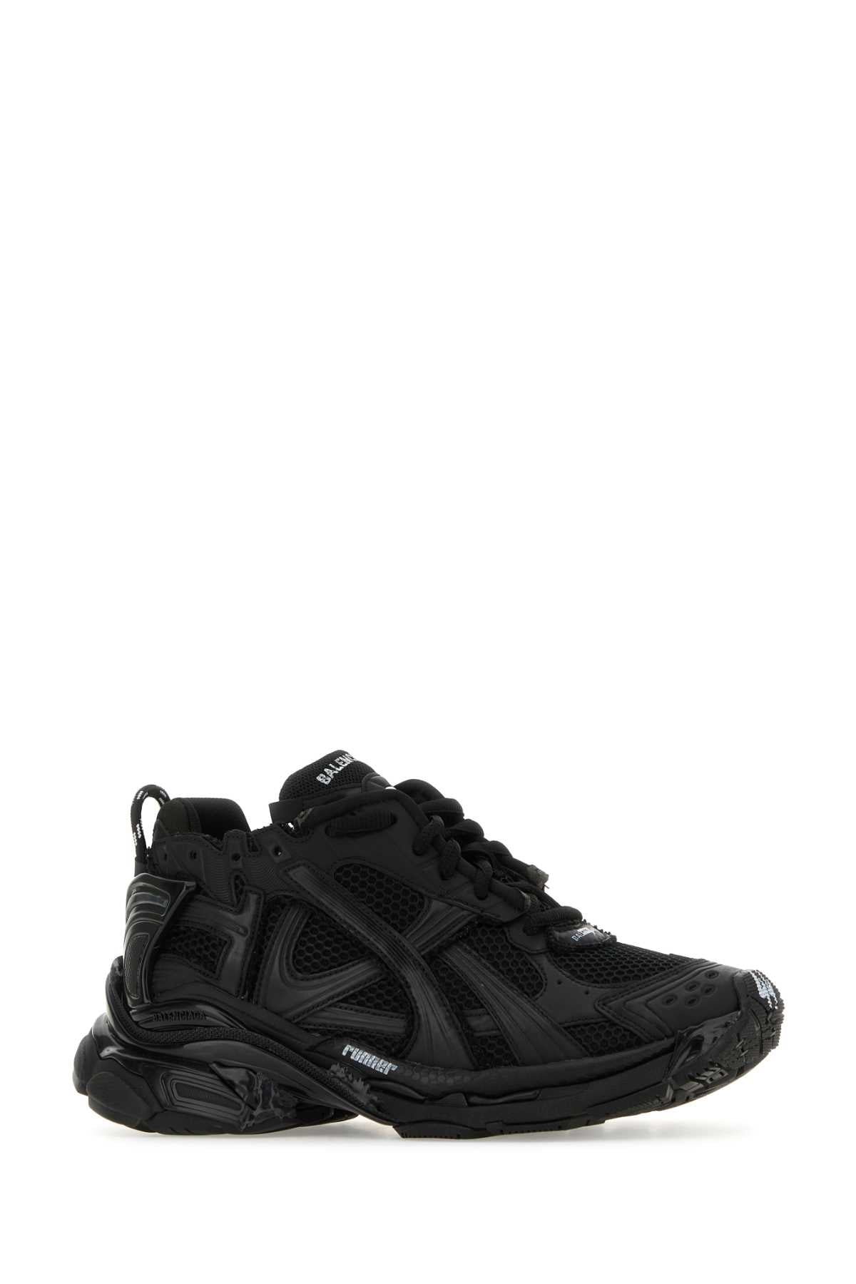 Balenciaga Balenciaga Black MeshとRubber Runnerスニーカー - Image 3