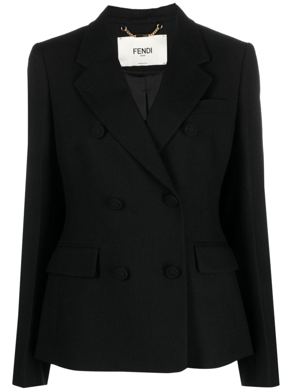 Fendi フェンディウール二重胸肉ブレザージャケット - Image 3