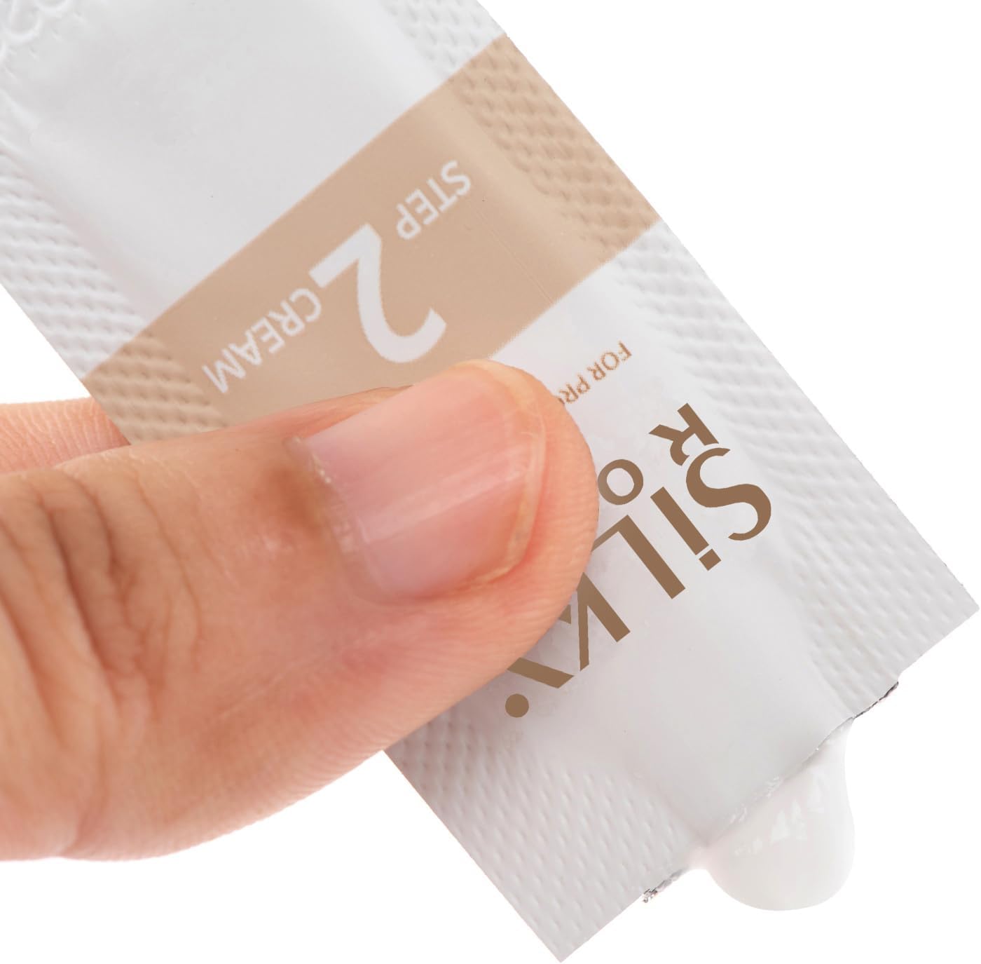 SILKY ROLLS 5 Minute Version False Eyelashes Curl Set, Cream, Set of 5 Bags (STEP1/STEP2)