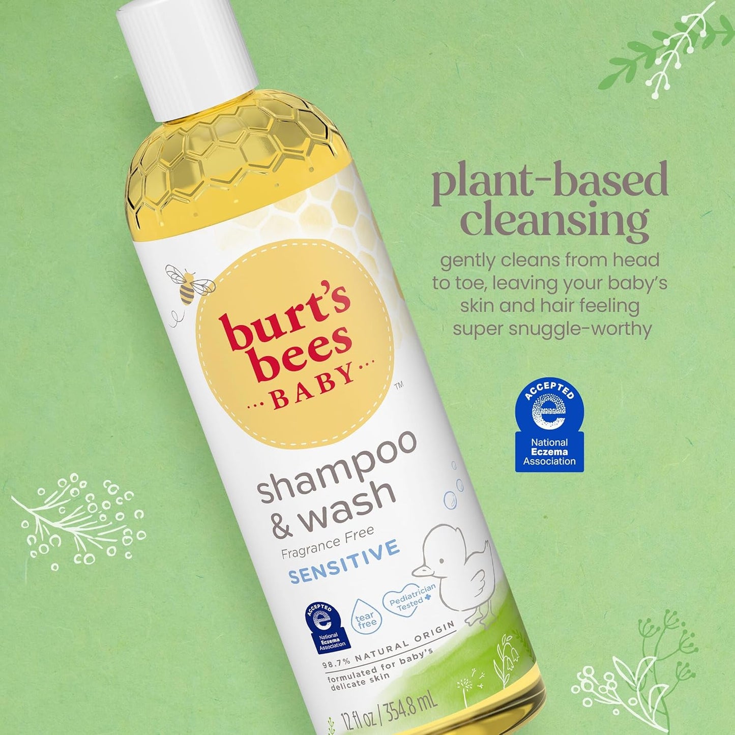 Champú de Burt's Bees botellas de 12 onzas, paquete de 3, -4272, paquete de de 3, 3, 3