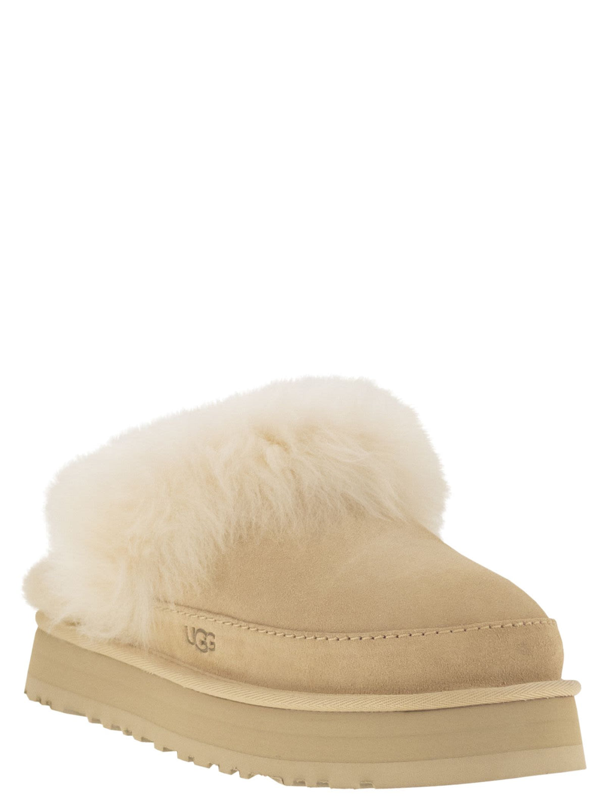 Ugg Ugg ディスケット シャレー スリッパ ファーとプラットフォーム付き - Image 3