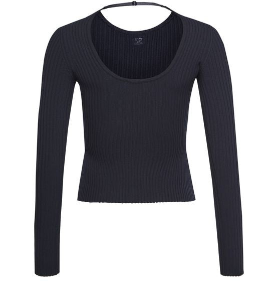 COURREGES ランジェリーストラップ リブニットセーター - Image 3