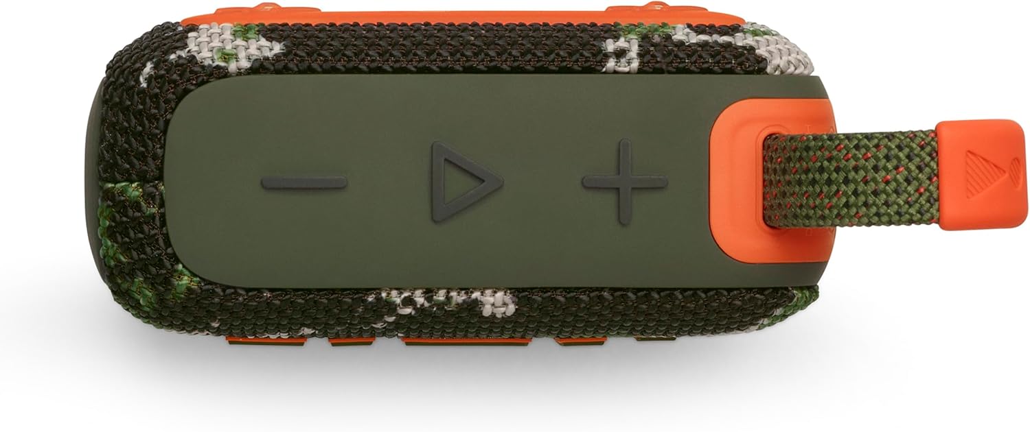 JBL GO4 Bluetooth Speaker, USB C Charging/IP67 Dustproof and Waterproof/App Compatible/Passive Radiator/Portable/Squad JBLGO4SQUAD