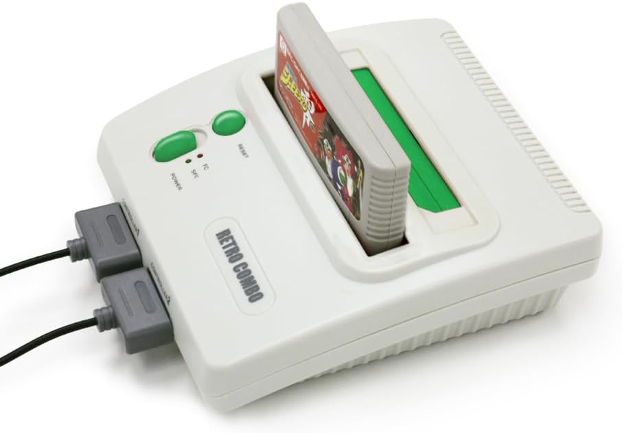【コロンバスサークル】（FC/SFC用互換機）レトロコンボ GREEN - ファミコン/スーパーファミコン互換機