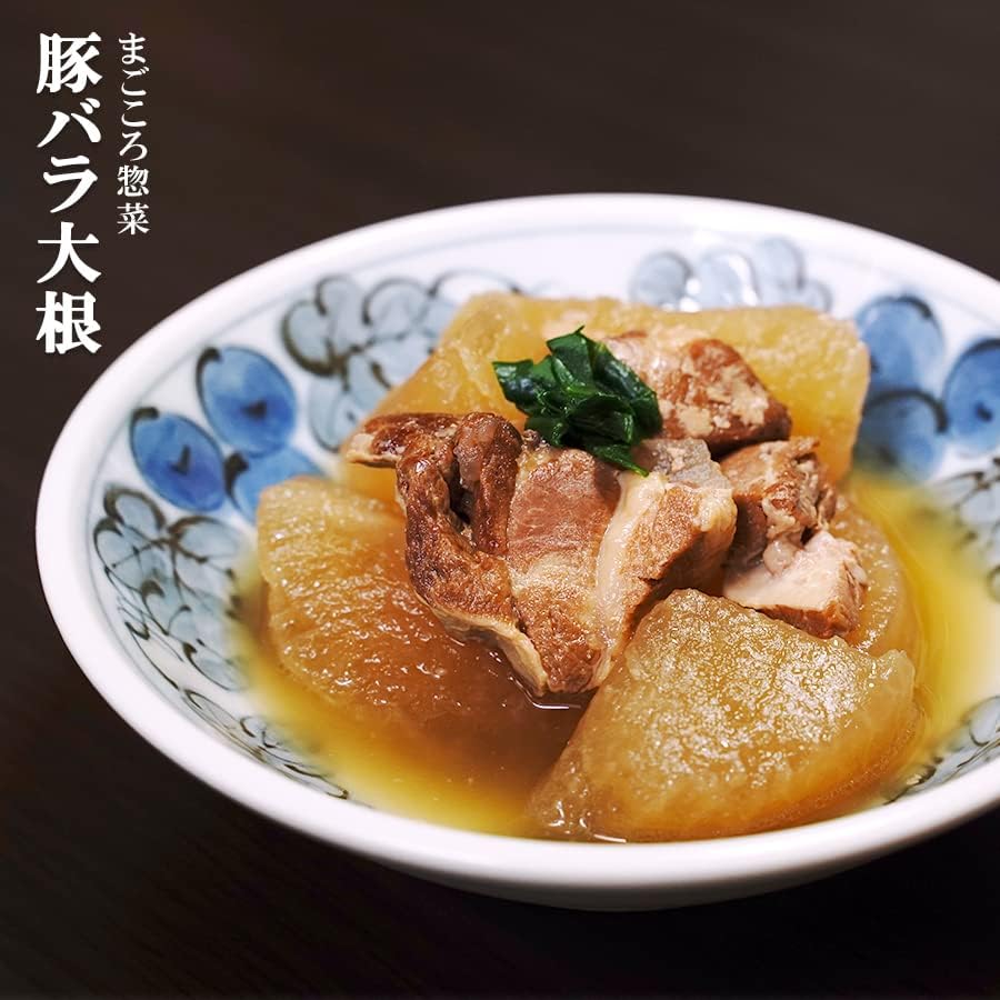Retort Japanese Style Simmered Pork Belly Radish, 7.1 oz (200 g) (1 to 2 servings), Set of 5 (Japanese Food Side Dishes)