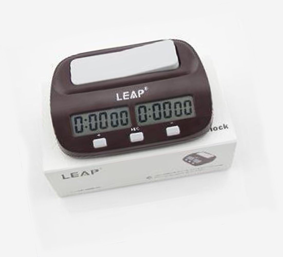 Digital Game Clock, Chess Clock, Compatible with Shogi, Go, Chess, Can be Used for Down and Up Timers, Japanese and English Display Instructions (English Display) Suitable for Professional Games and
