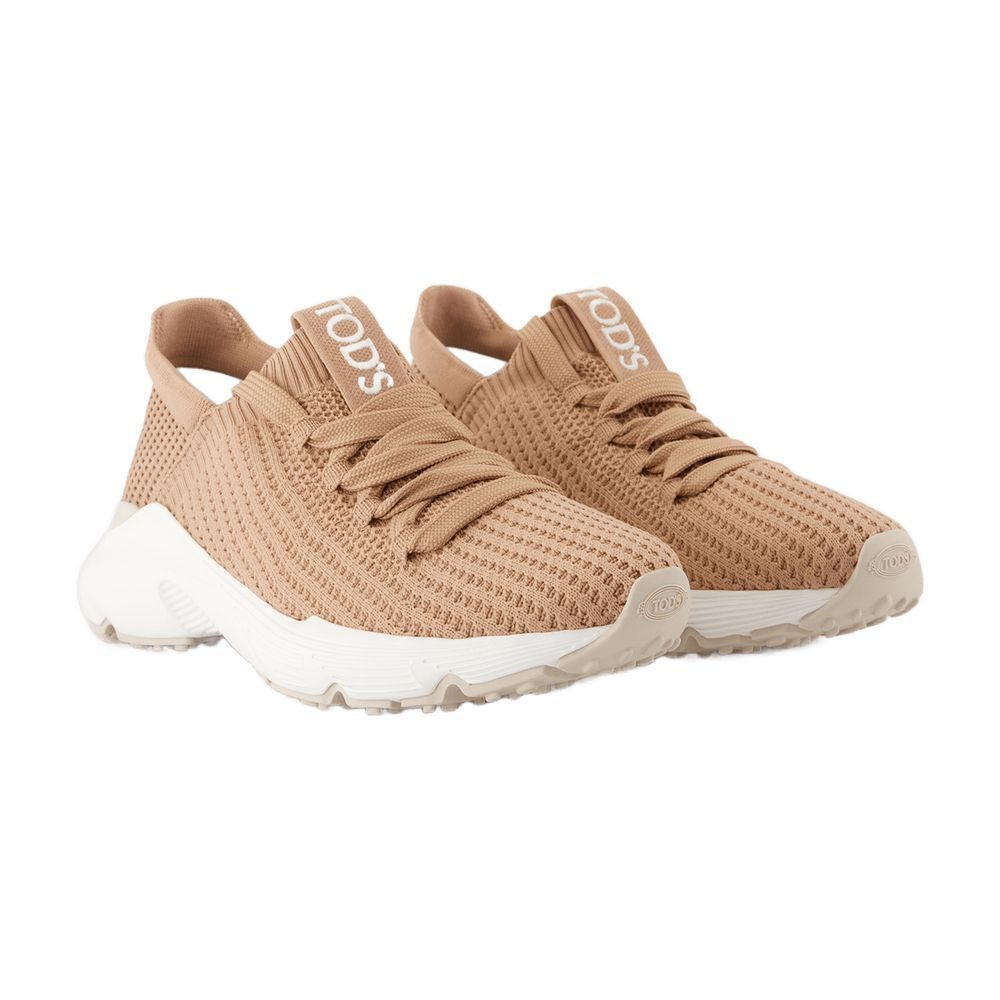 Tods スニーカースポーツトッド」S キャンバスブラウン - Image 3