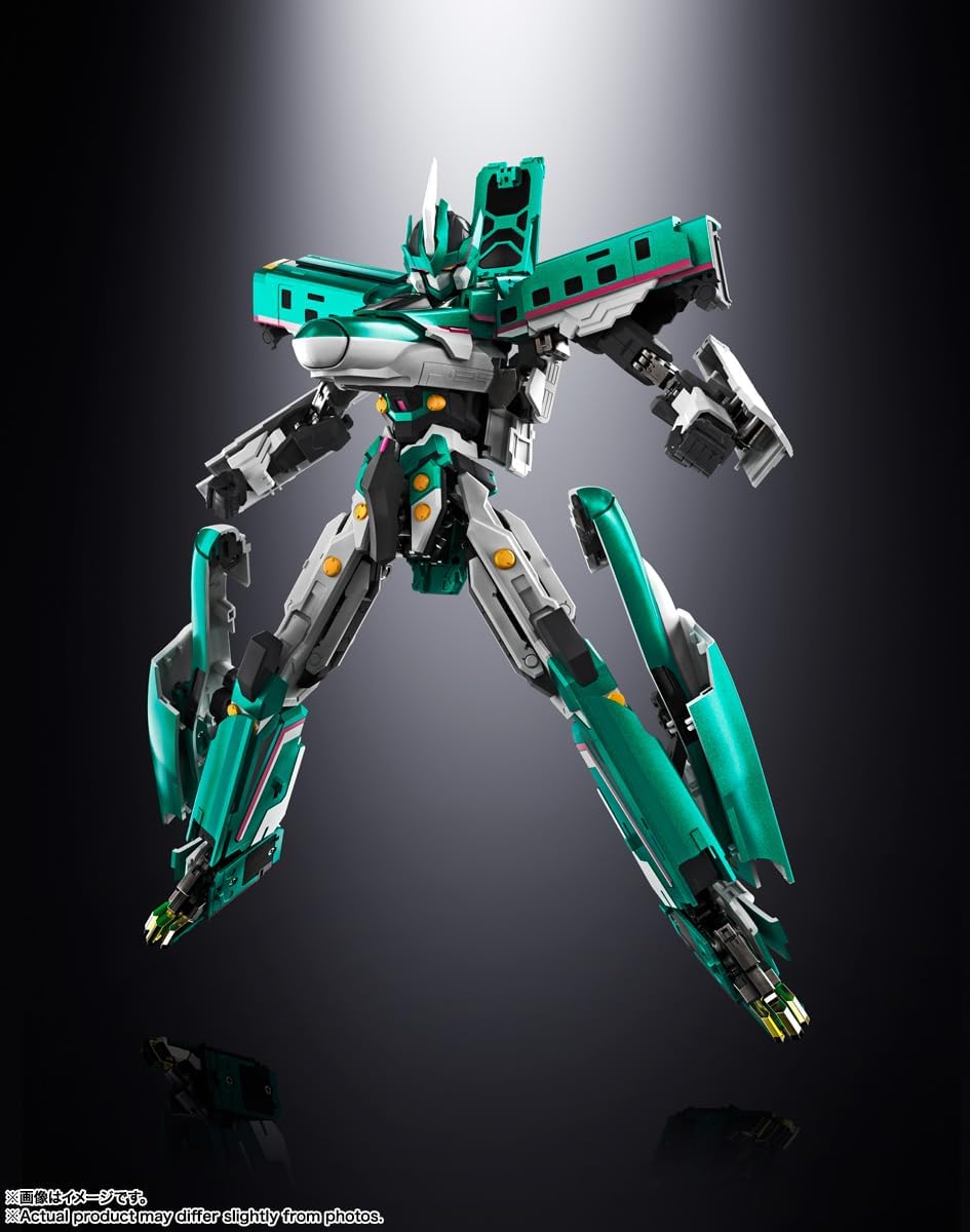 TAMASHII NATIONS Soul of Chogokin GX-115 Shinkansen Transforming Robot, Shinkalion, E5 Hayabusa, Approx. 10.2 inches (260 mm), ABS & Die Cast, Pre-painted Action Figure