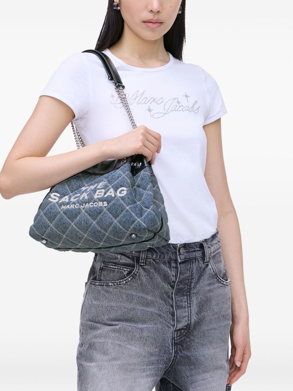 Marc マークジェイコブスチェーンサックコットンショルダーバッグ - Image 3