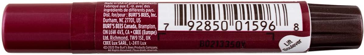 Burt's Bees Brillo de labios, ciruela, 0.09 onzas cada uno (paquete económico de 5)