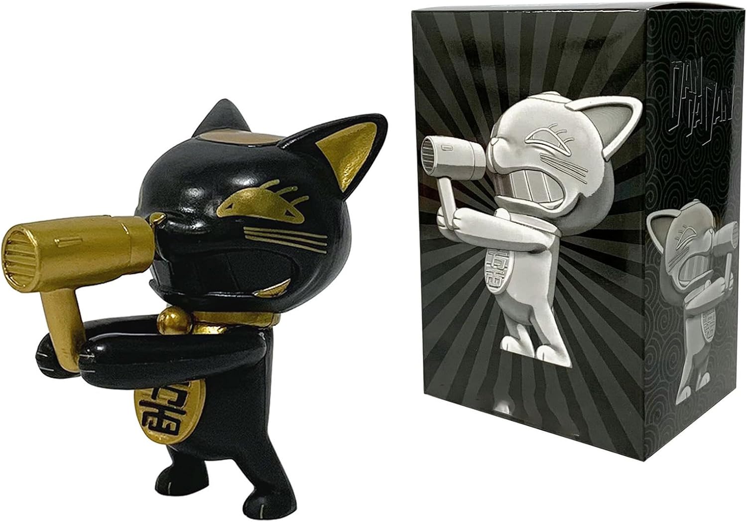 Wahatar Turbo Babaa Danda Dan Maneki Neko 3/7.1 inches (9/18 cm) Cute Painted Complete Figurine Tabletop Interior Car Figurine Decoration Cosplay Accessory Present Collector Doll Decoration (3.5
