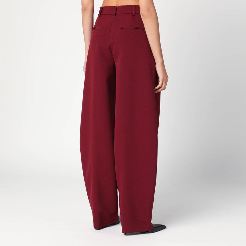 The The Andamane Bordeaux Pleated Pants - Image 3