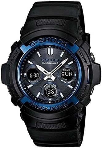 Self-Defense Force Police Officer Entrance Celebration Public Servant G-SHOCK 20 ATM Water Resistant Radio Solar Digiana Plastic Belt Watch for Men (AWG-M100A-1A, AWG-M100B-1A, AWG-M100MR-4A)