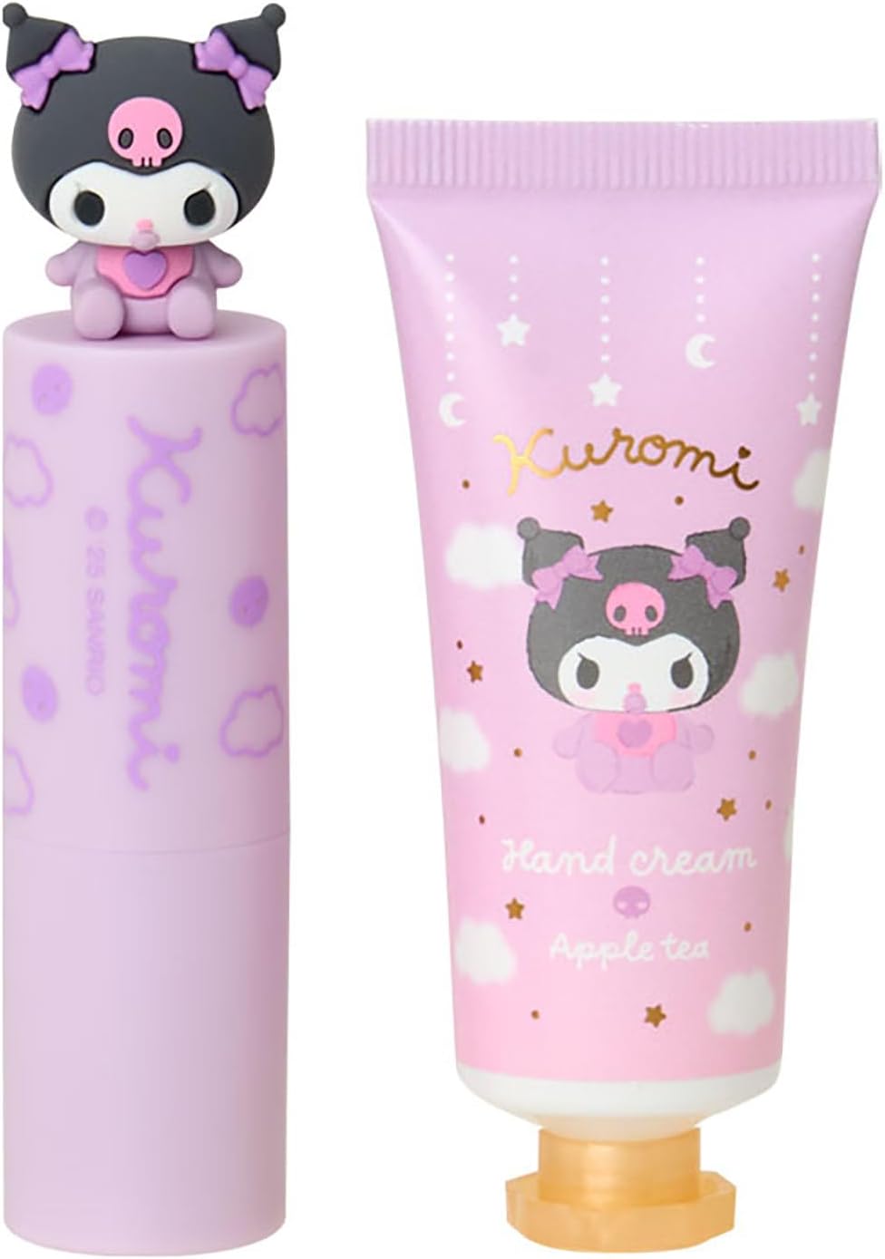 Sanrio (SANRIO) Lip Balm & Hand Cream Set, Kuromi, Suitable for Ages 15 and Up, 037621
