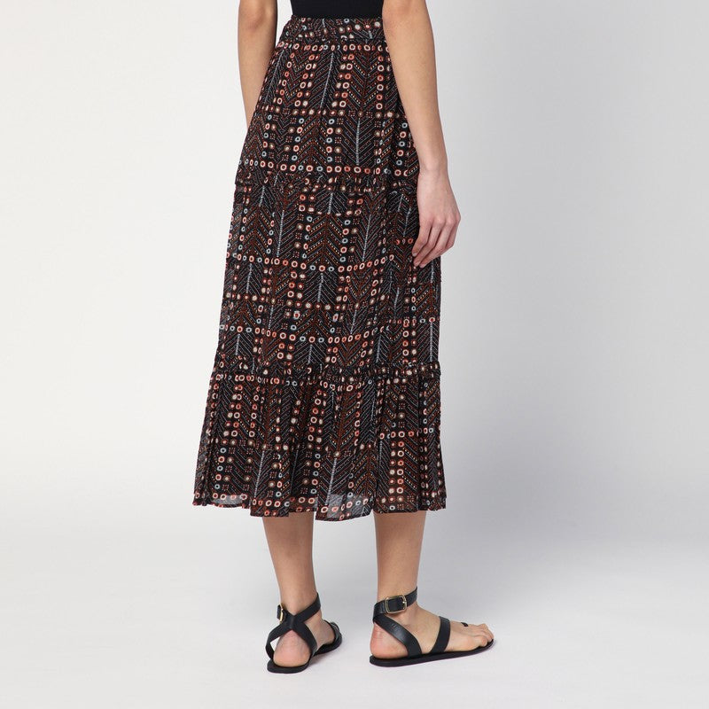 Marant イザベル・マランétoileddiyaスカートは綿のボイルで印刷物 - Image 3