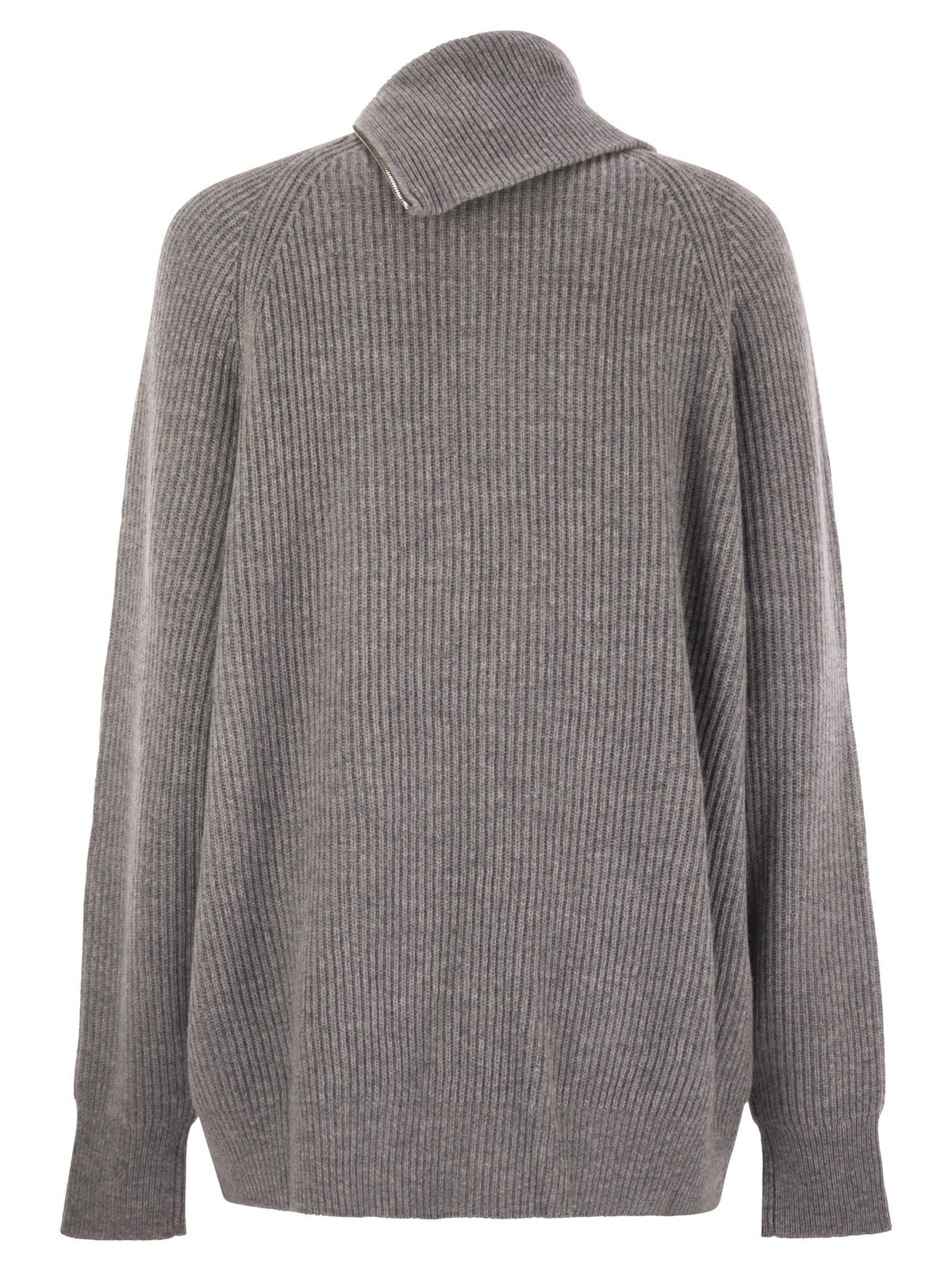 Sportmax SportMax Salpa Cashmere Blend SeaterとZip - Image 3