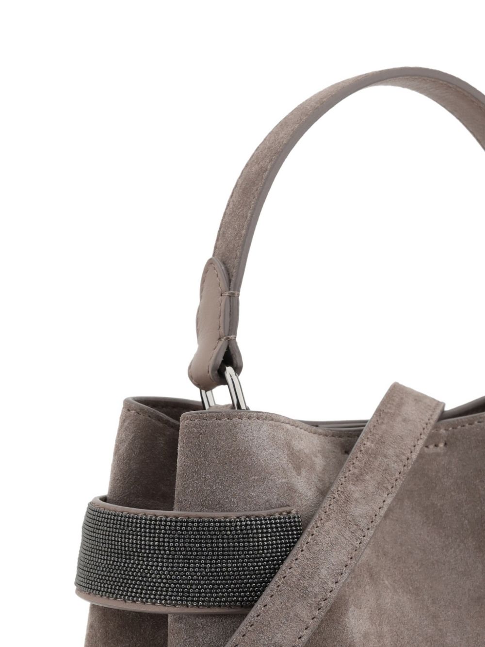 Brunello Cucinelliスエードレザーハンドバッグ - Image 3