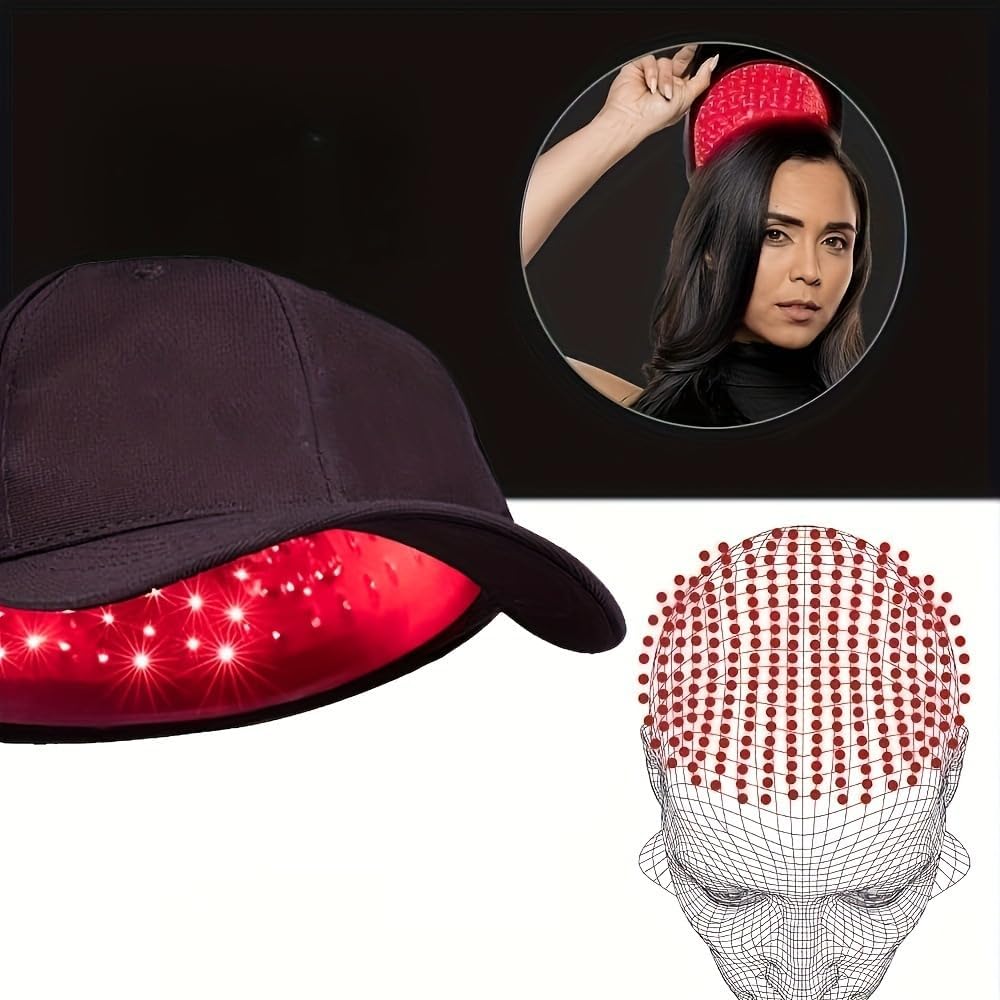 Red LED 96 LED Hair Growth Cap, Hair Growth, Scalp Care, Unisex, Promotes Hair Growth, Hair Retention, Hair Removal, Thin Hair, Easy to Operate