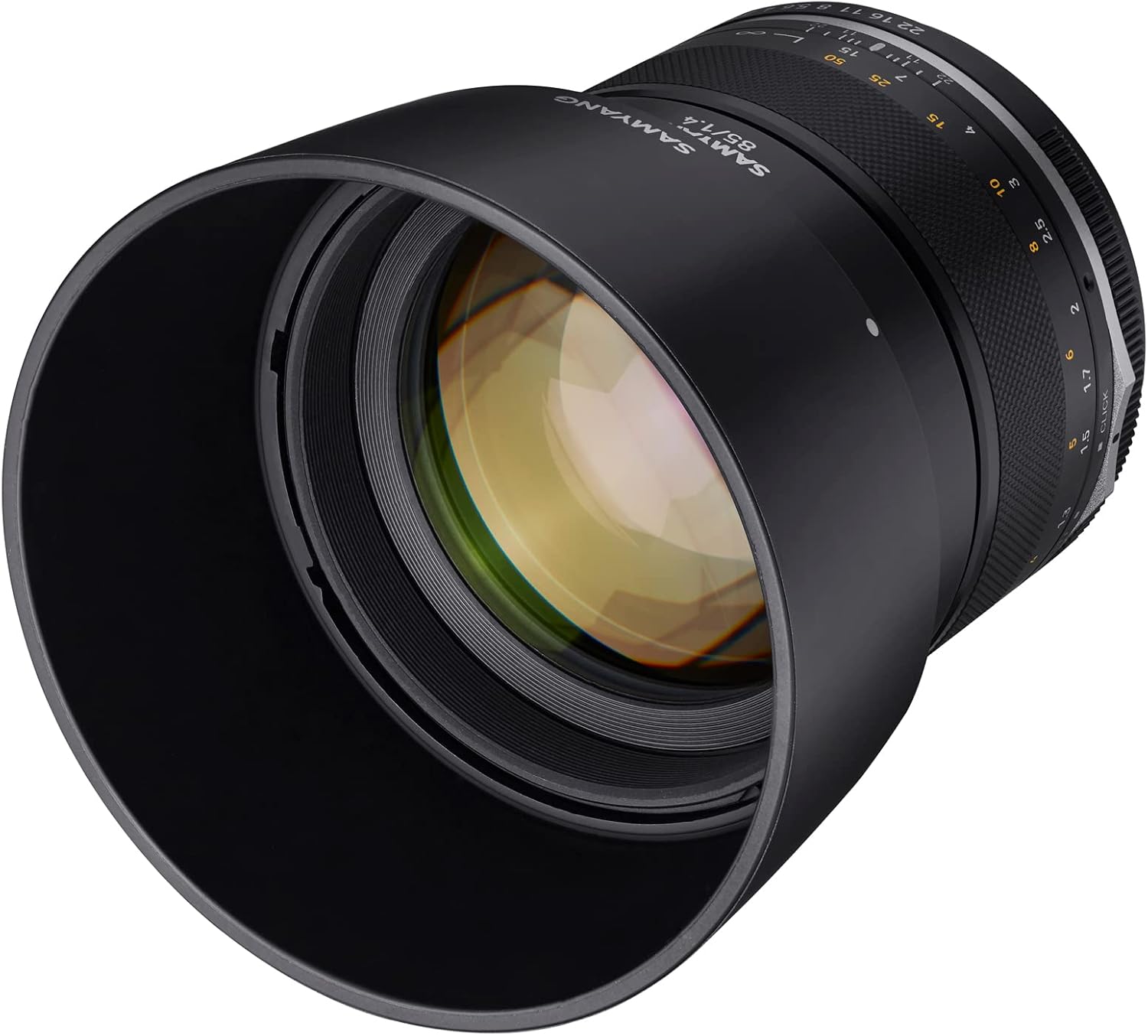 SAMYANG MF 85mm F1.4 MK2 Monofocal Medium Telephoto Lens, Canon EOS M Mount, Full Size Compatible