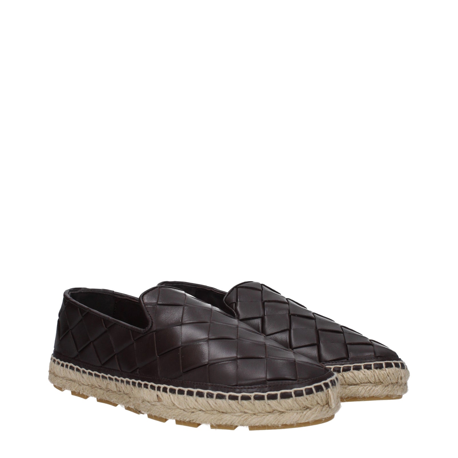 Bottega Veneta Espadrillesジャケットレザーブラウン/ダークチョコレート - Image 3