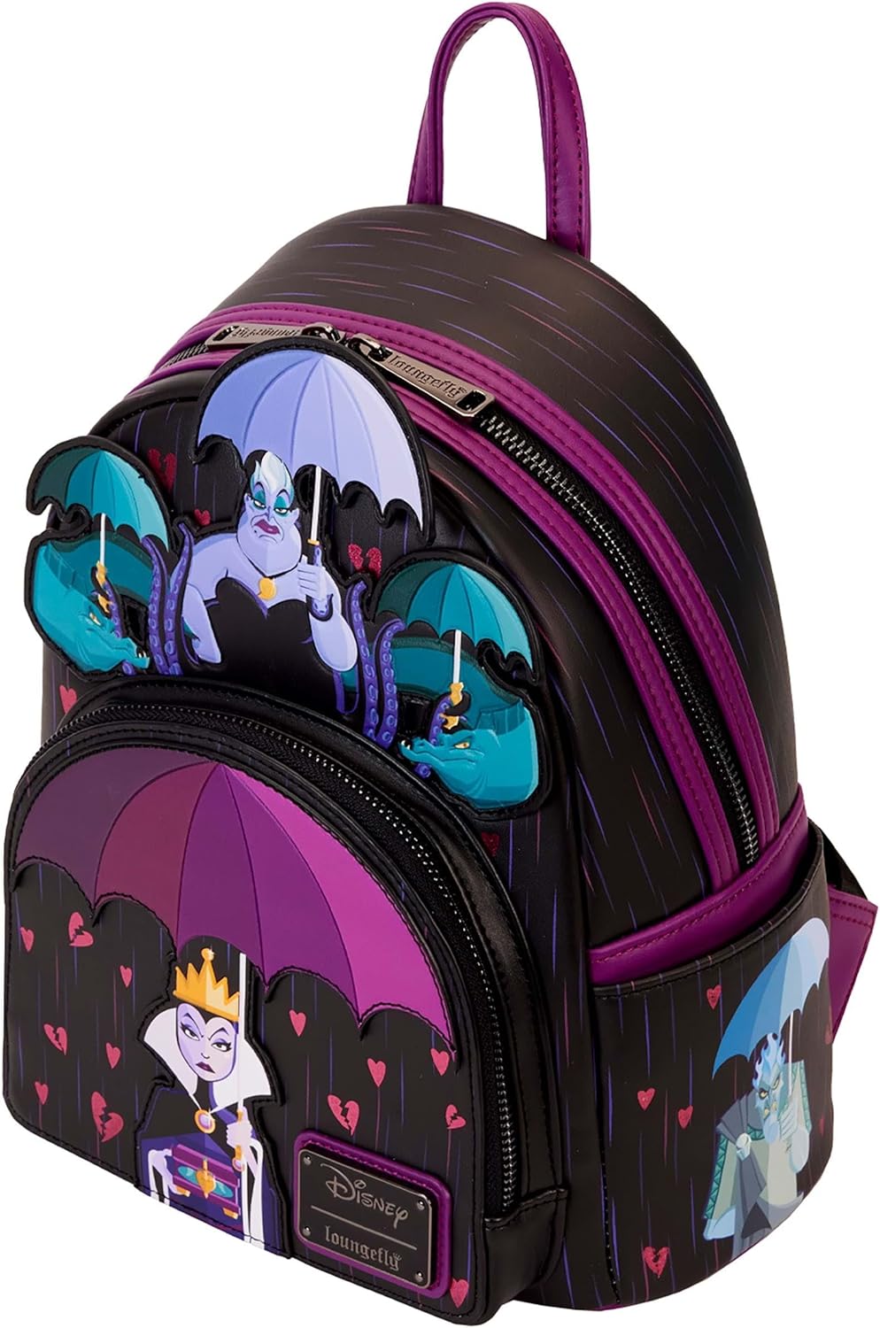 Loungefly - Disney Villains Curse Your Hearts Mini Backpack - 0671803390577, Multicolored, mini