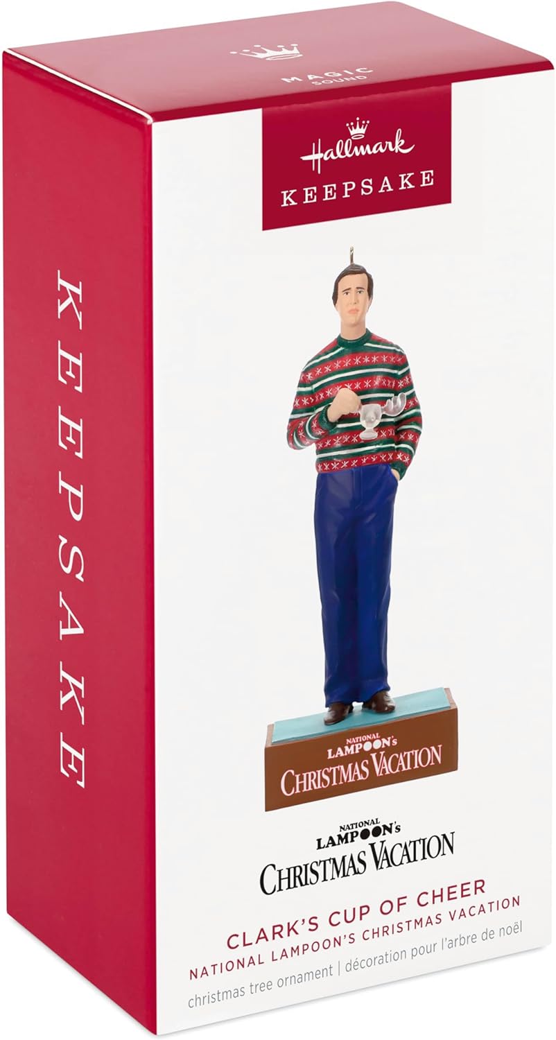 Hallmark Keepsake Adorno de Navidad, National Lampoon's Christmas Vacation Copa de Alegría de Clark Con Sonido, Regalos de Películas Navideñas