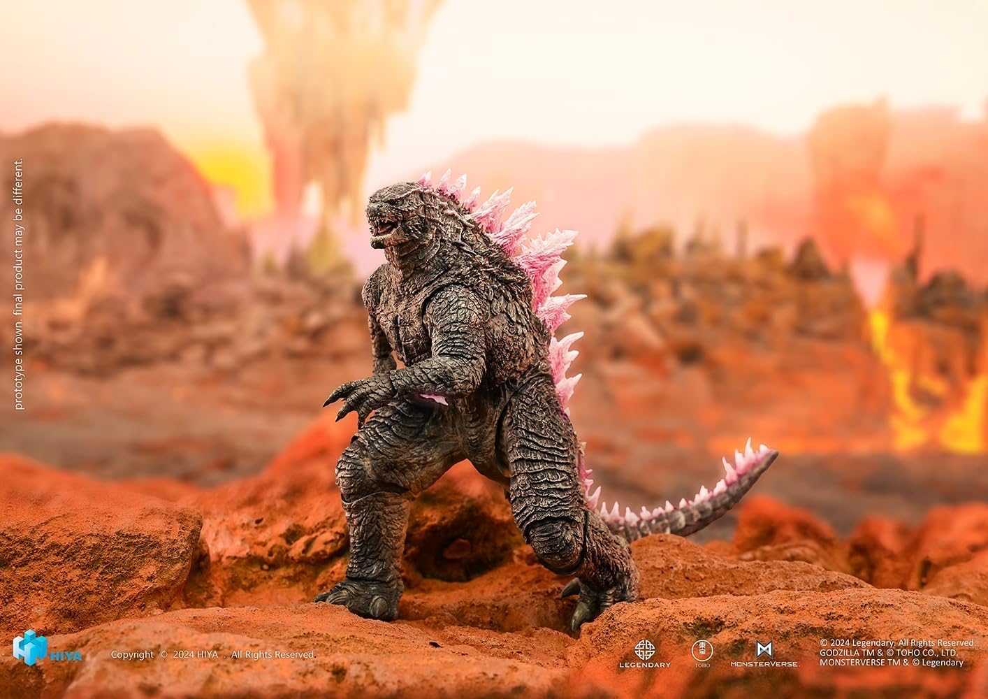 HiPlay HIYA Godzilla vs King Kong 2 EBG0412 Figure, Pre-Painted Finished PVC