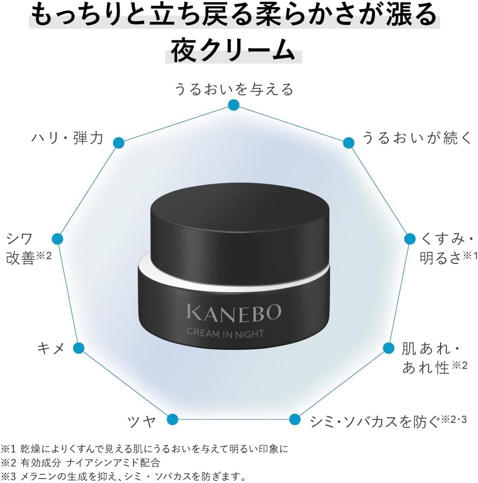KANEBO Cream In Night II (Night Cream), 1.8 oz (50 g), Dry Moisturizing