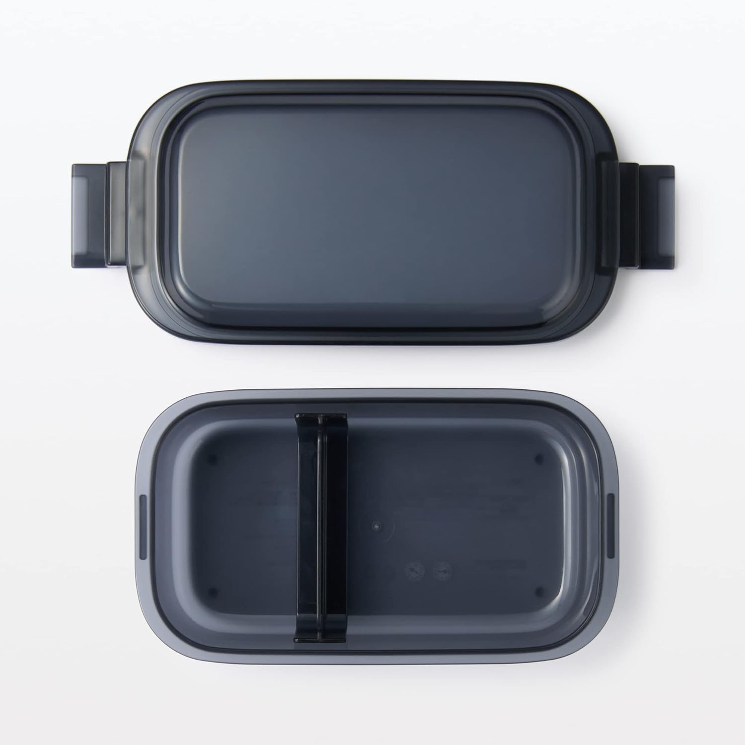 Mu-in Ryohin Easy-to-Wash Bento Box, Black, 500mL, 82994292