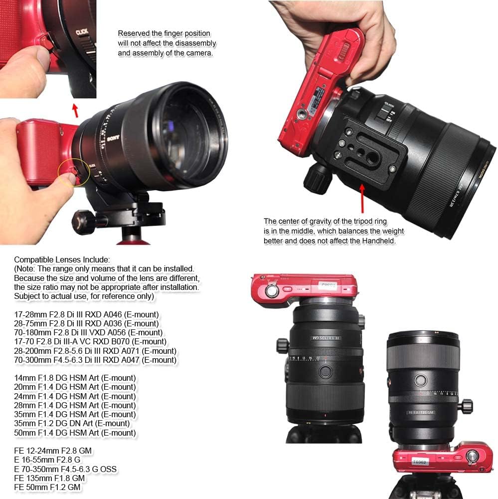 Camera Ring Tripod Mount, Tripod Mount Ring, Lens Support Collar, Lens Bracket Collar, Tripod Socket, Sigma 14mm f/1.8 DG HSM Art, 20mm f/1.4 DG HSM Art, 24mm f/1.4 DG HSM Art, 28mm f/1.4 DG HSM Art,